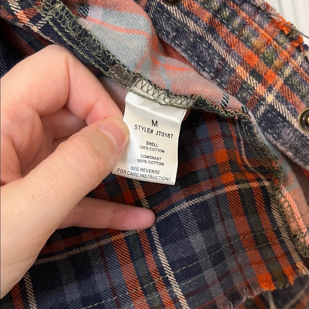 Oli & Hali Plaid Button Down Shirt - Red and Blue - Picture 10 of 12